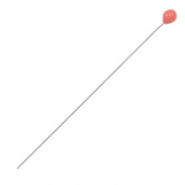 Apprêts en métal DQ clou à tête boule 52mm Argenté antique-rouge corail (sans nickel)