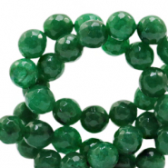 Pierres naturelles 8mm Jade facettées Vert agate
