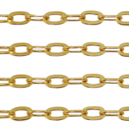 Apprêts en acier Inox chaîne maille jaseron maille forçat Doré