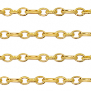 Apprêts en acier Inox chaîne maille jaseron maille forçat Doré