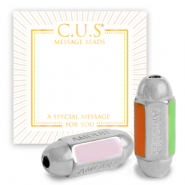 Bijoux C.U.S&reg; message beads "amour"  Argent&eacute; (sans nickel)
