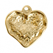 Breloques en acier Inox coeur Doré