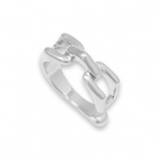 Métal TQ laiton ear cuff Argenté