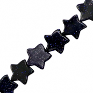 Pierres naturelles étoile paillettées Bleu nuit