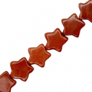 Pierres naturelles étoile Rouge terre