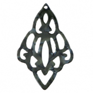 Pendentifs en résine baroque diamant Noir