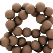 Perles acryliques 6 mm Marron café