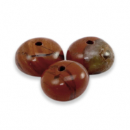 Pierres naturelles Granit rondelles 8x5mm Rouge cèdre