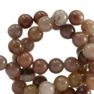 Pierres naturelles Quartz 8mm Marron fauve