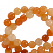 Pierres naturelles Quartz 6mm Multicolore orange grès-blanc cassé