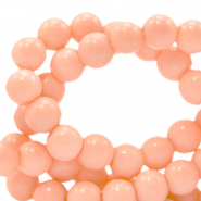 Perles en verre 4 mm opaque Rose pêche