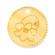 Breloques Plexx 20mm Fleur de naissance Mai - Muguet Doré
