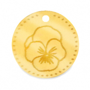 Breloques Plexx 20mm Fleur de naissance Février - Violette Doré