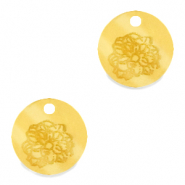 Breloques Plexx 12mm Fleur de naissance Octobre - Souci Doré