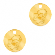 Breloques Plexx 12mm Fleur de naissance Mai - Muguet Doré