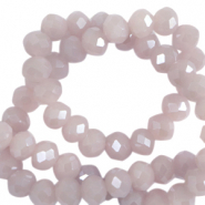 Perles à facettes 8x6mm disque Heishi Violet mystique-pearl shine coating