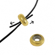 Apprêts en acier Inox perles stoppeur 7x3.5mm Doré