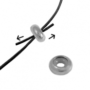 Apprêts en acier Inox perles stoppeur 7x3mm Argenté