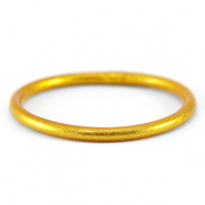 Bracelet jonc type bouddhiste 5mm taille M Doré