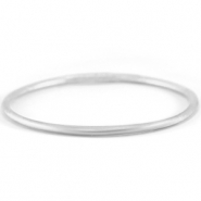 Bracelet jonc type bouddhiste 3mm taille L Argenté