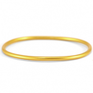 Bracelet jonc type bouddhiste 3mm taille L Dor&eacute; Aspen