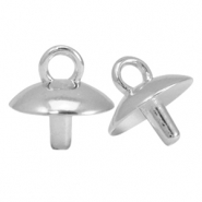 Embouts en métal DQ pour perles Argenté antique (sans nickel)