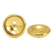 Perles en métal DQ bouton 10mm Doré (sans nickel)