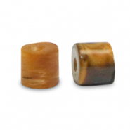 Pierres naturelles Œil de tigre disc 3x2mm Marron doré