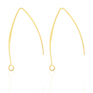 Boucles d'oreilles en acier inox Doré