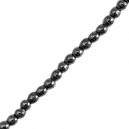 Perles hématites rond 2mm Noir