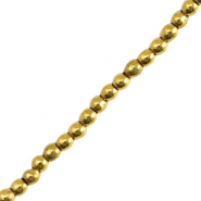 Perles hématites rond 2mm Doré