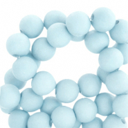 Perles acryliques 4 mm mat Bleu glacé