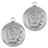 Breloques en acier Inox lion Argenté