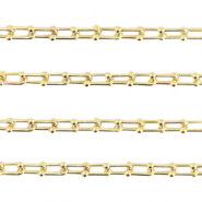 Apprêts en métal DQ chaîne maille jaseron maille 6mm Doré (sans nickel)
