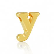 Perles alphabet en métal DQ Y Doré (sans nickel)