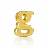 Perles alphabet en métal DQ G Doré (sans nickel)