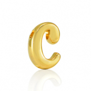 Perles alphabet en métal DQ C Doré (sans nickel)