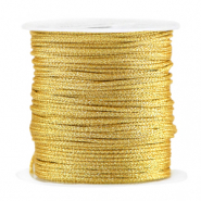 Fil macramé tressé 1mm Doré métallique