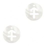 Pendentifs coquillage specials sagittaire Blanc (couleur naturelle)