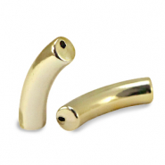 Perles acryliques tube Doré