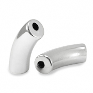 Perles acryliques tube Argenté