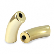 Perles acryliques tube Doré