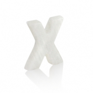 Pendentifs coquillage specials lettre X Blanc (couleur naturelle)