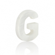 Pendentifs coquillage specials lettre G Blanc (couleur naturelle)