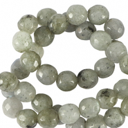 Pierres naturelles Labradorite 6mm facettées Gris falaise