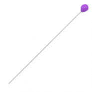 Apprêts en métal DQ clou à tête boule 52mm Argenté antique-violet (sans nickel)