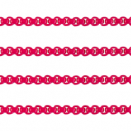 Chaîne maille jaseron 3mm Rose magenta