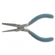 Beadsmith Square Rite pince avec ressort Turquoise-argent&eacute;