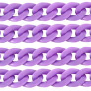 Chaîne acrylique 29mm mat Violet pétale