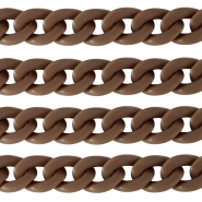 Chaîne acrylique 22mm mat Marron savane